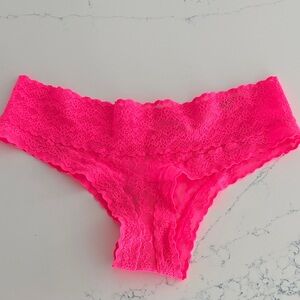 Victoria’s Secret Low rise Cheeky Pink Lace panty